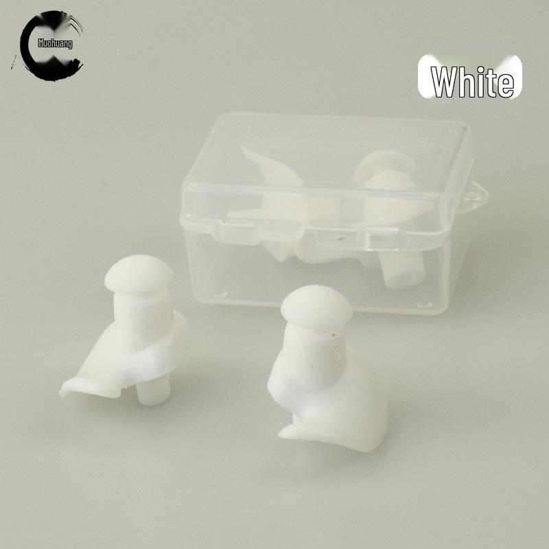 Silicone Waterproof Swimming and Diving Earplugs with Box - Adult Spiral Design