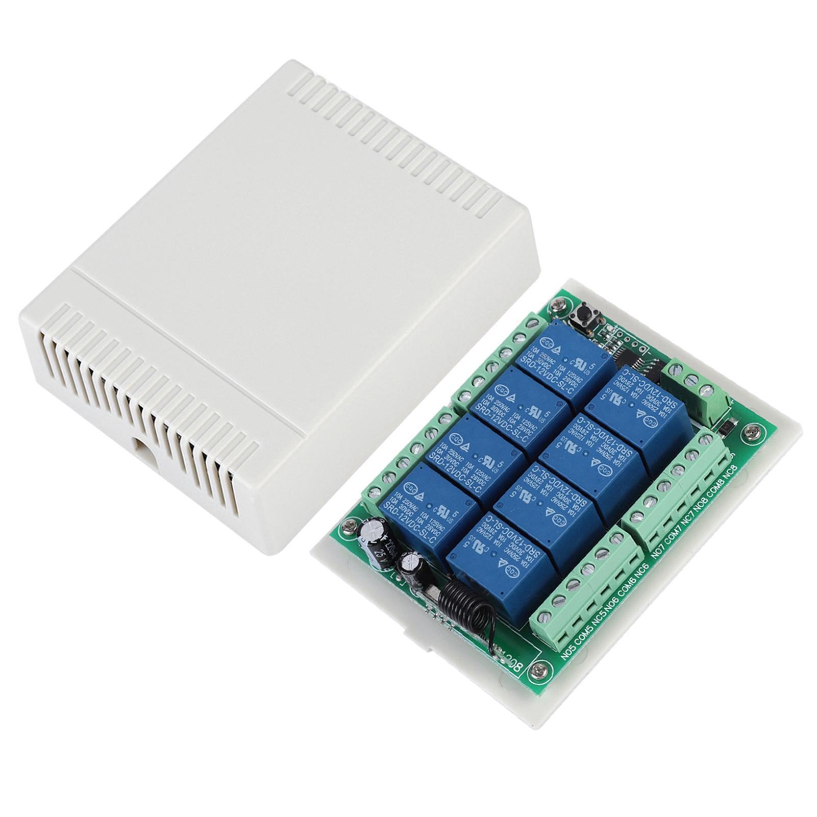 

Многофункциональный 8-позиционный обучающий пульт дистанционного управления, беспроводной релейный переключатель, замена приемника