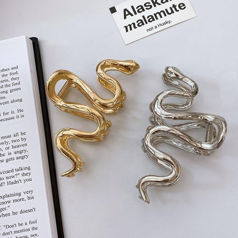 1Pcs Fashion Simple Snake Shaped Wave Metal Hair Claws For Women Girls Party Hair Accessories