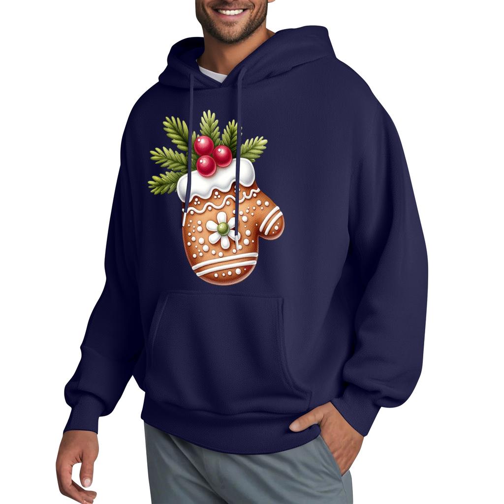 Men's Hooded Sweatshirt, Contrasting Color Sweatshirt, Sports   Casual Jacket