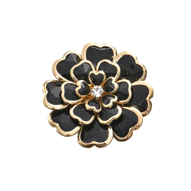 652F Dekoracyjne Pokrowce na Guziki Koszuli Cyrkonie Kwiatowe Spinki do Mankietów Klips do Koszul Kurtki Sukienka Kostium Mundur Dekoracja