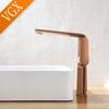 VGX Luxury Bathroom Faucets High Basin Mixer Tall Sink Faucet Gourmet Washbasin Tapware Hot Cold Water Tap Brass Rose Gold Grey