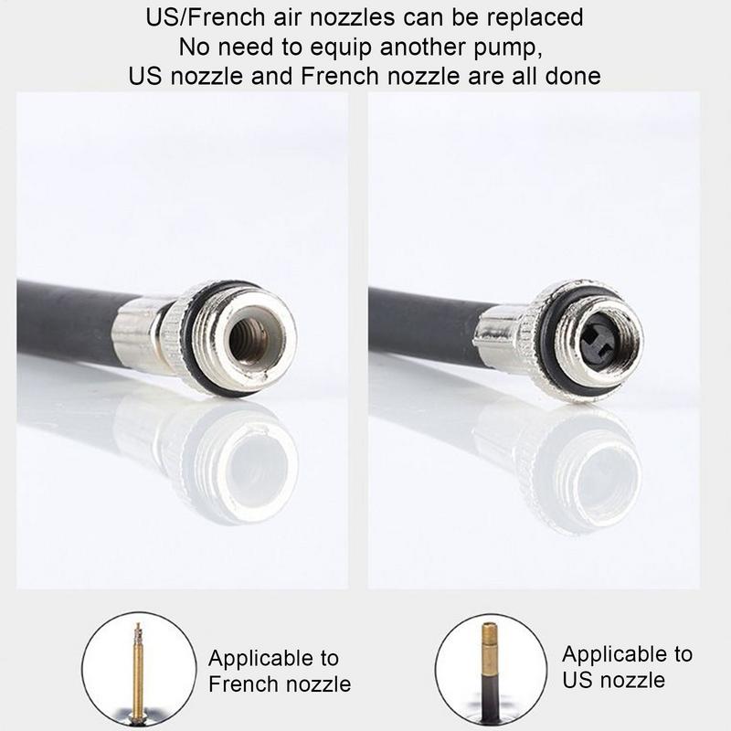 Tire Pump For Cycling Portable Cycling Tyre Air Pump Compact Fast Inflation Tool With Hose Sports Equipment Maintenance Gear For