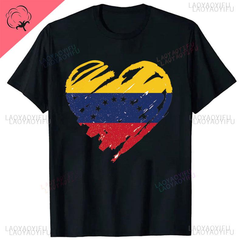 

Венесуэла Футболка Женская Футболка с Принтом Топы Премиум Камисеты Новинка Уличная Мода Круглый Вырез Высококачественный Хлопок 4XL