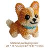 Bead Embroidery Kit Three-Dimensional Dog Animal Bead Embroidery Kit Ornament Making Sewing Art Complete Accessories For Animal