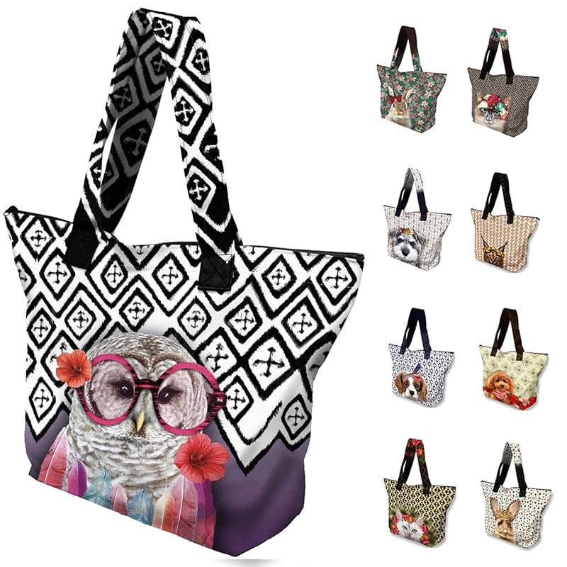 

[Lucie dancette] LTJ large tote bag Large Tote Bag made in Japan France designer ladies cute animal pet dog cat dog (Colette (owl))