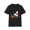 Ghost with Flowers and Dog T-Shirt, Unisex Tee