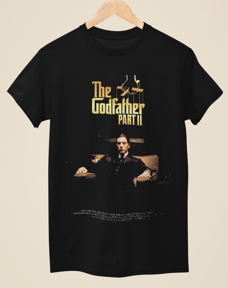 The Godfather Part II - Movie Poster Inspired Unisex Black T-Shirt Unisex T-Shirt L
