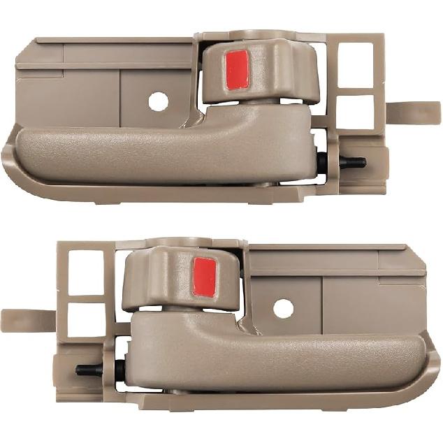 Interior Door Handle Set Compatible With 2003-2008 Toyota Corolla, 2005-2015 Toyota Tacoma, 2003-2008 Pontiac Vibe,Front Or Rear, Driver And