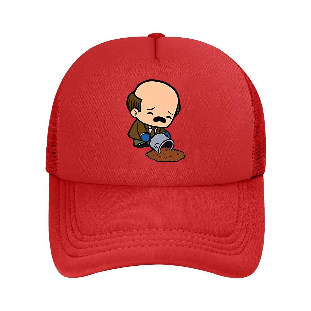 

Sad Man Fun Meme Design Mesh Baseball Cap One Size