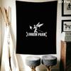 Linkin Park Wall Tapestry Aesthetic Wall Hanging Printed Fabric Blanket Decorative Tapestries for Bedroom Living Room Home Decor
