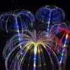 Solar Fiber Optic Light, Colorful Jellyfish Waterproof Outdoor Fireworks LED Courtyard Lawn Atmosphere Decoration Light