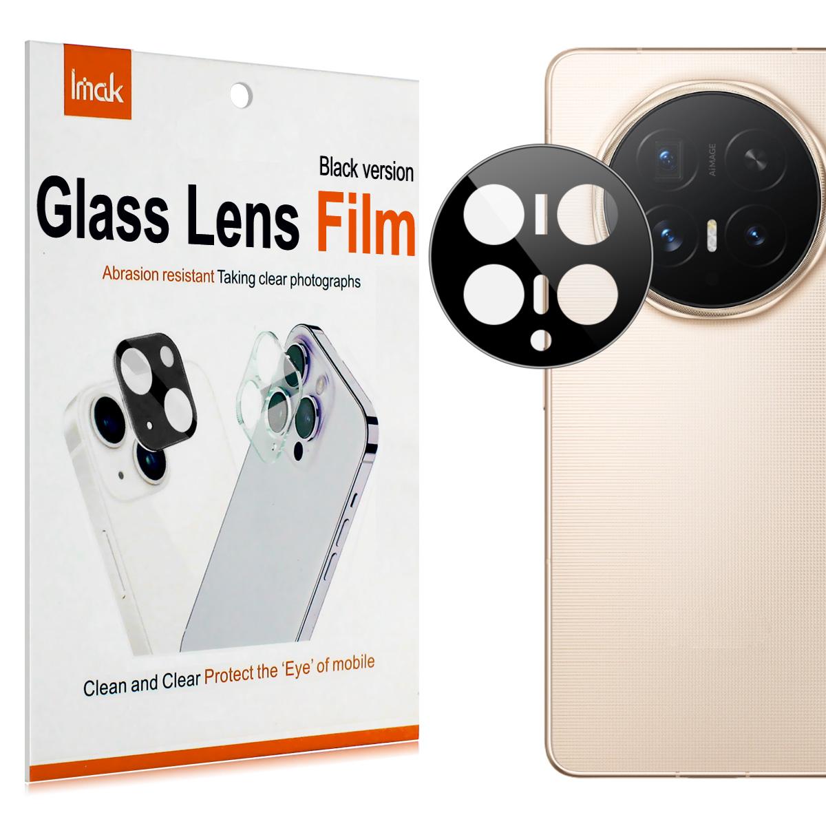 

Для Honor Magic V6 5G Стекло IMAK Высококачественная Стеклянная Пленка на Объектив Камеры Версия с Автопозиционированием Черная Версия Honor Magic V6 5G