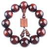 Purple Sandalwood Rhinoceros Horn Prayer Beads Bracelet with High Oil Content - 20 Red Wood Beads