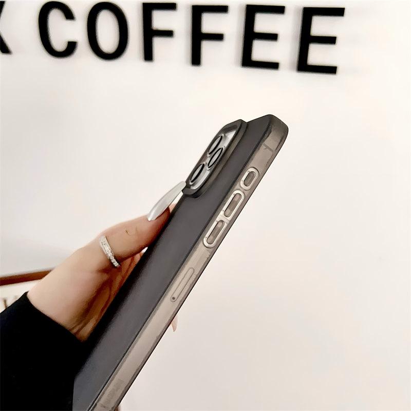 Jednoduchý cukríkovo farebný mäkký silikónový matný kryt pre iPhone 15 Pro Max 14 Plus 13 12 11 Pro XR XS Kryt s komplexnou ochranou proti pádu