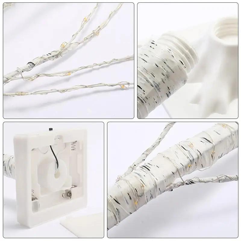 White Birch Branch Light LED Festive Lights USB & Battery Operated For Christmas Party Wedding Decoration Twig Outdoor Lights