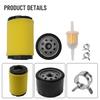 Clamps Air Filter Fuel Filter Lawn Mower Parts 1 Set
