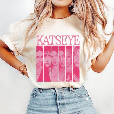 2026 Koszulka Katseye dla Dziewczyn, Koszulka Członków Katseye, Gadżety Katseye, Koszulka Kpop Katseye, Piękny Chaos Tour, Prezent dla Fana Kpopowego Idola, Koszulka Kpop na Urodziny