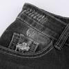 Women's New  Fashion Hole High Waist Retro Elastic Slim Micro Flared Pants
