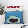 Jeff Žralok z pevniny Povlak na polštář Měkká látka Potah na polštář Dárek Povlak na polštář Domácí Čtvercový 18"