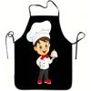 1pc Heavy-Duty Easy-Clean Polyester Cute Chef Character Apron With Adjustable Waistband - Chef Costume For / Themed Kitchen & Dr
