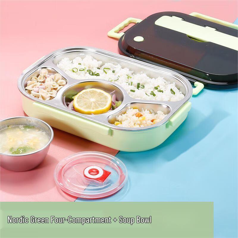 Qianxing 304 Stainless Steel Compartmented Lunch Box