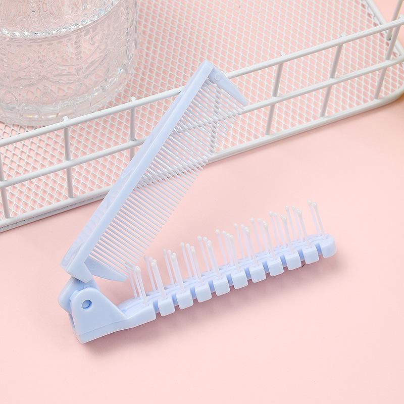 1Pcs Simple and Anti Static Plastics Portable Home Outdoor Hair Comb for Hair Accessories Multi Color Folding Hair Comb