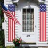 Patriotic Hanging Door Banner Set with Star and Stripe Design for Indoor Outdoor Entrance Decor 30x180cm Durable Material