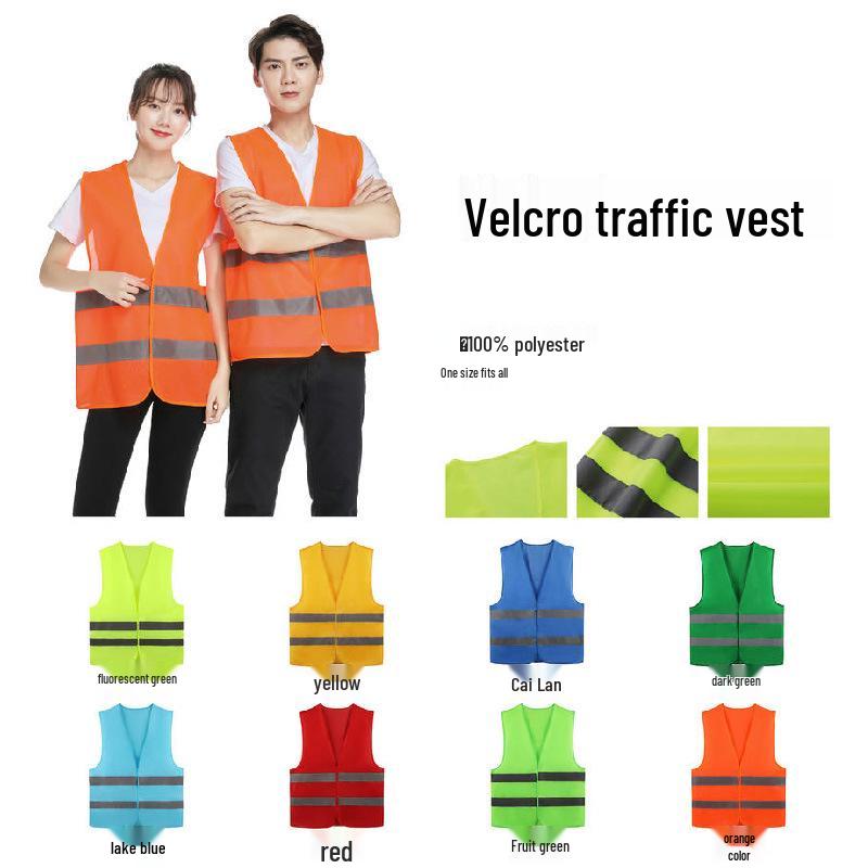 Custom Logo Breathable Mesh Reflective Vest for Public Service & Volunteer Activities
