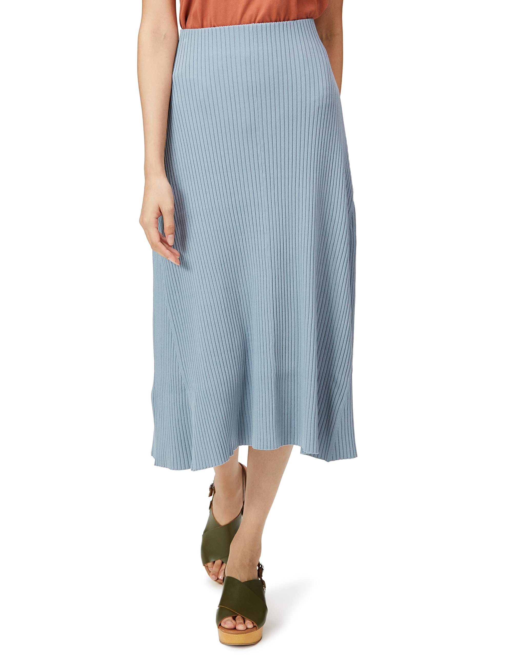 

Rib Knit Narrow Skirt [Mira Owen] синий