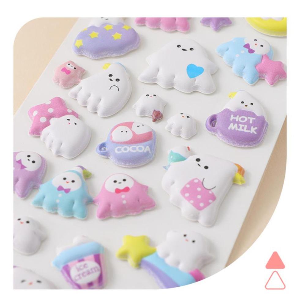 Hot New Cute cartoon 3D embossed stickers fun foam stickers for children DIY planner stickers decorative stickers High Quality Gifts