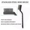 6Pcs Stainless Steel Wire Brush Dirt Hard Cleaning Toothbrush Industrial Toothbrush Mini Copper Steel Wire Brush