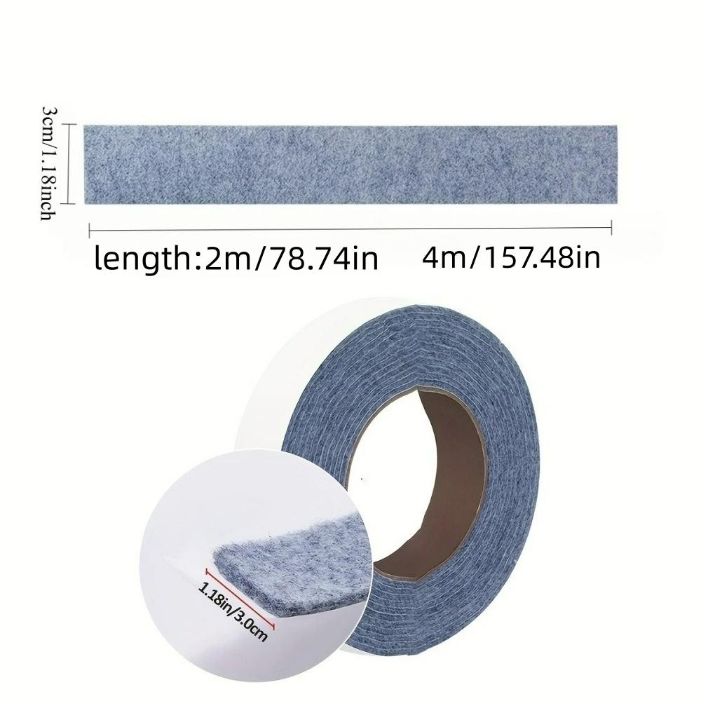 1 Stück 2m/4m X 3cm Fensterkondenswasser-Absorberstreifen Wiederverwendbarer Kondensationsschutz Filzstreifen zum Aufsaugen von Wasser, hält trocken