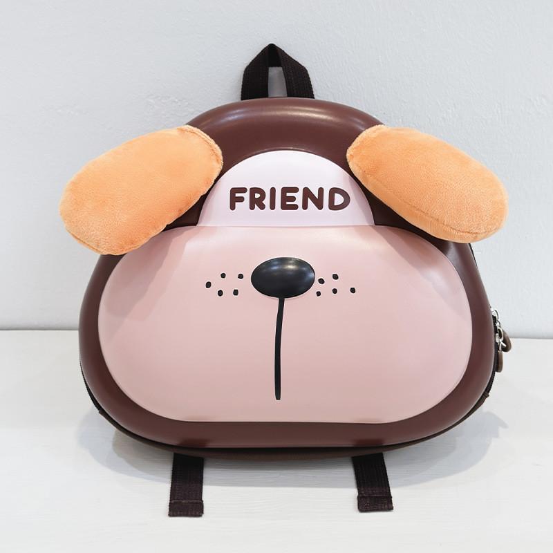 Cartoon Plush Dog Design Kids Backpack With Breathable Eva Material For Kindergarten And Travel