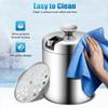 1.3L Stainless Steel Ice Bucket with Double Wall Portable Insulation with Lid, Carry Handle, Ice Scoop and Strainer, Silver