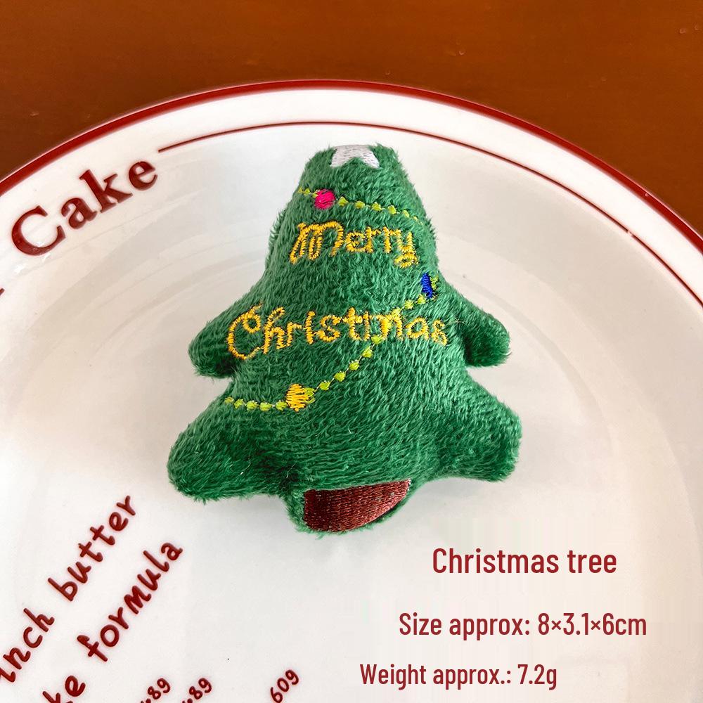 Christmas Plush Brooch: Cute Holiday Decoration Doll Badge for Gift Bags and DIY Projects
