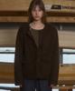 Andneeds Allen Tweed Cardigan (Dark Brown)