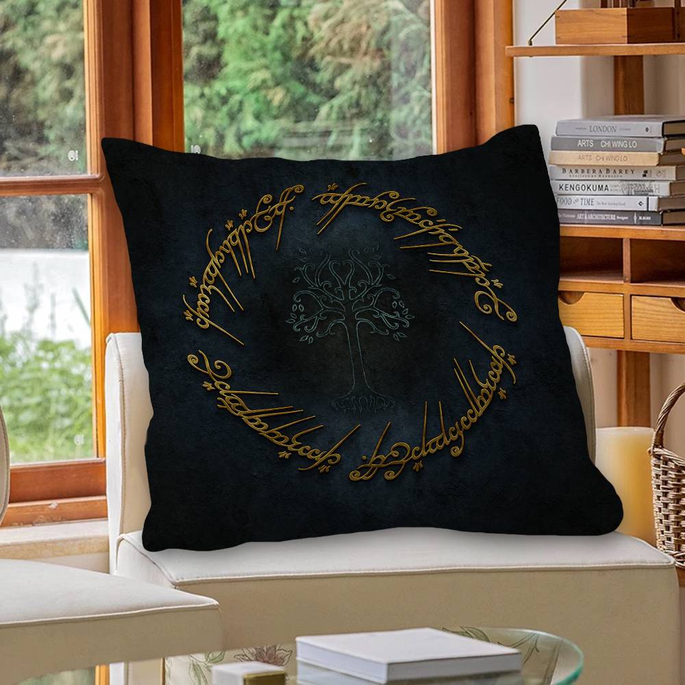 Classic Movie TThe LLords of The RRings Cushion Cover Pillow Cover Decor Pillowcase Printed Cushion Case for Couch