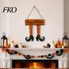 Decorative Halloween Pendant Pumpkin Door Hanging Decor, Spooky Festive Wall Ornament for Party Must-have Decoration Scene, Front Entryway