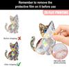 Acrylic Decorative Sign Cat Colorful 2D Flat Print Cute Elephant Ornament Crystal Art Home Decor Figurine Table Ornament Gifts