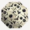 1PC Halloween Wizardry Umbrella-8-Rib Reinforced, Automatic Open, Lightweight & Durable, Cute Fashion Accessory for Outdoor, D2690