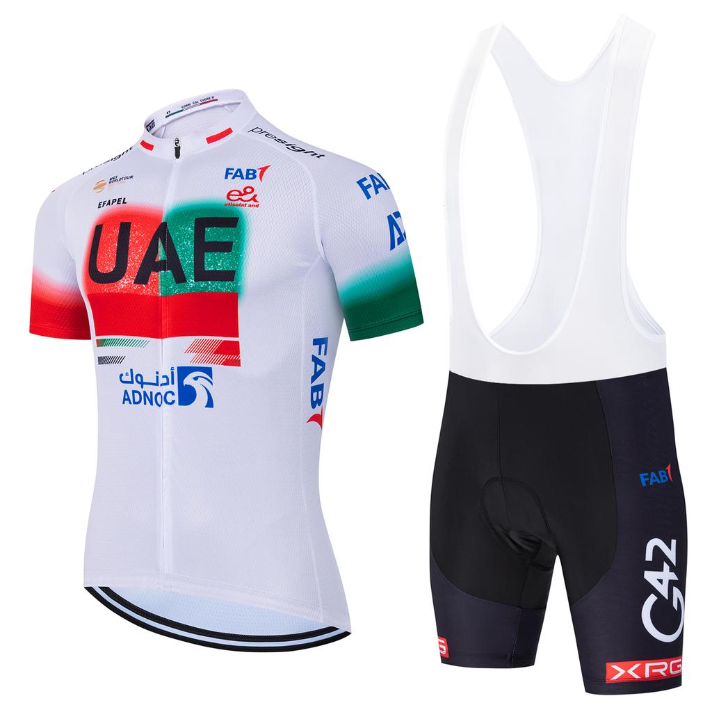 2026 Men's UAE Cycling Jersey Set classic MTB Cycling Bib Shorts Kit Reflective Bike Clothes Bicycle Maillot Cycling Clothing