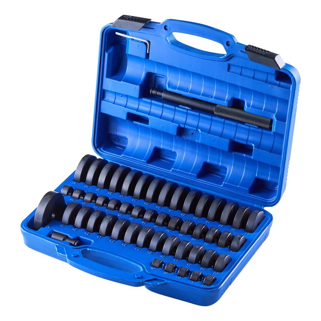 Bearing Press Kit, 52+14 Pcs, 2 In 1 Bushing Driver Tool & Bearing Press Kit, Race and Seal Driver Set with 49 Bushings, Separators and Jaws, Heavy