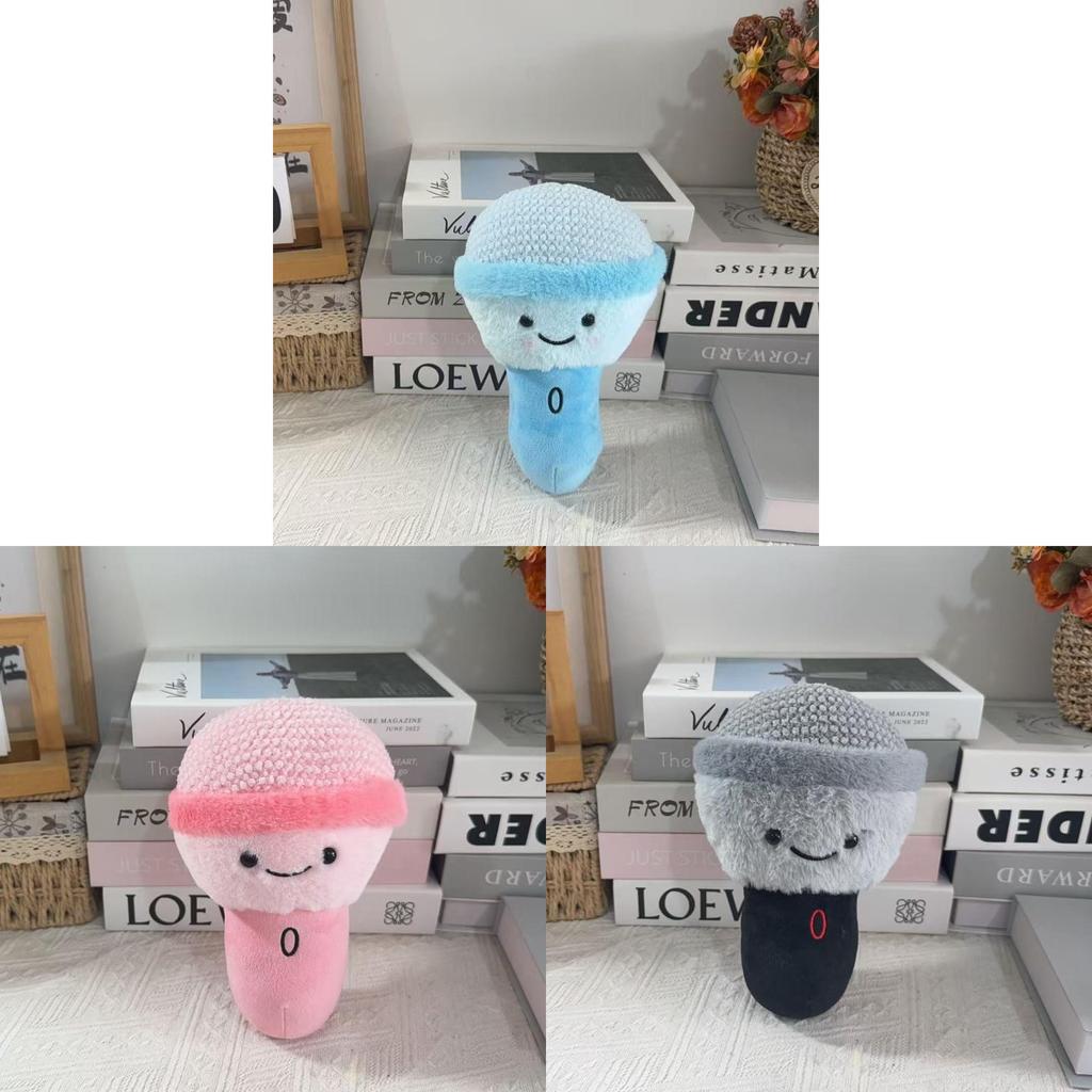 Plush Cartoon Toy Microphone With Smiling Face For Kids And Gifts