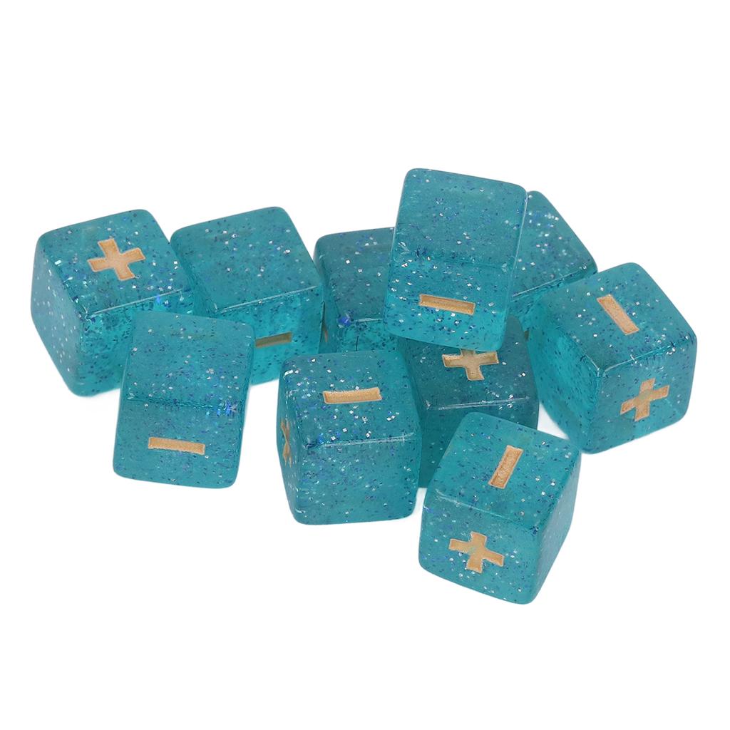 20pcs Plus Minus Sign Dice Set 16mm Math   Calculation Dices for Infant Teaching