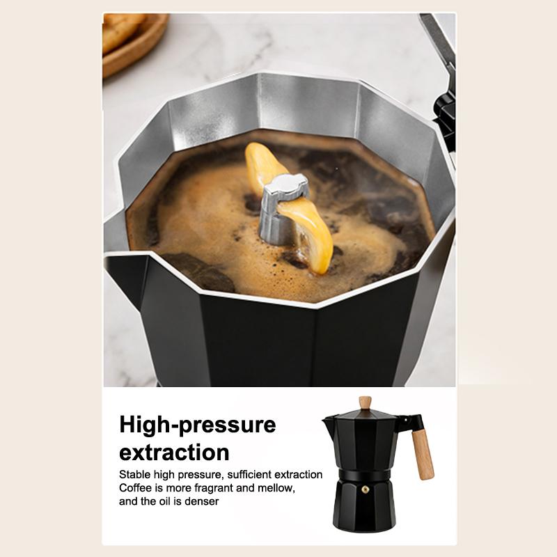 Alüminyum Espresso Ocak Üstü Moka Pot Express Kahve Makinesi Perkolatör İtalyan Klasik Mocha Kahve Makinesi