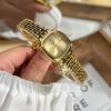 Korean Gentle Wind Powder Plate Steel Belt Workplace Women'S Watch, Literary And Retro Roman Numerals Square Quartz Watch, Versatile Model