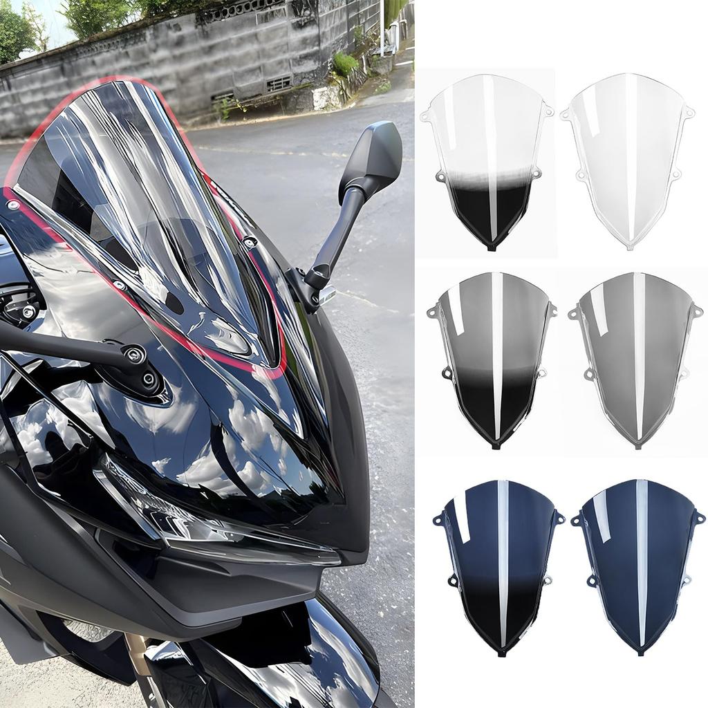 WOOGA Motorcycle Windshield Windshield Screen Panel Spoiler for Honda CBR400R CBR500R CBR 400R CBR 500R 2019 2020 2021 2022 2023 2024 Easy To Install