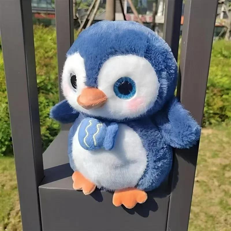Cute Blue Penguin Plush Toy Soft Fat Penguin Stuffed Dolls Sleeping Companion Doll Home Decor Children's Easter Birthday Gift