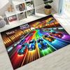 Tappeto Tappetino Decorativo per Tappeto da Arte per Auto da Corsa Giocattolo Hot Wheels a Fumetti per Camera da Letto Soggiorno Divano Casa Zerbino, Tappetino per Pavimento Grande Antiscivolo